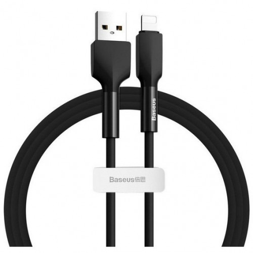 Кабель Lightning Baseus Silica gel cable USB для IP 1m Black (CALGJ-01)