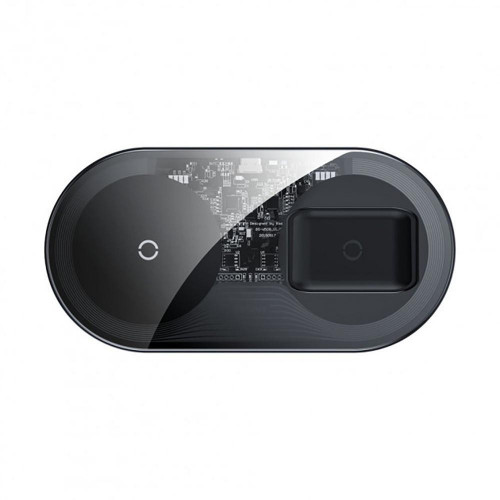 Беспроводное зарядное устройство Baseus Simple 2-in-1 Wireless Charger Pro Edition Transparent (WXJK-CA02)