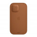 Кожаный чехол-бумажник iPhone 12 Pro Max Leather Sleeve with MagSafe - Saddle Brown (1:1)