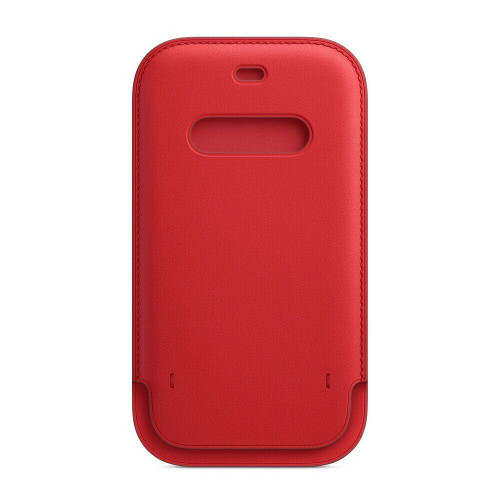 Кожаный чехол-бумажник iPhone 12 Pro Max Leather Sleeve with MagSafe - PRODUCT RED (1:1)
