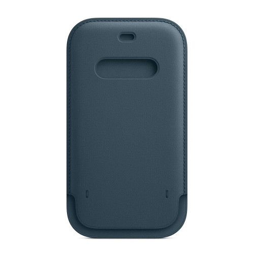 Кожаный чехол-бумажник iPhone 12 Pro Max Leather Sleeve with MagSafe - Baltic Blue (1:1)