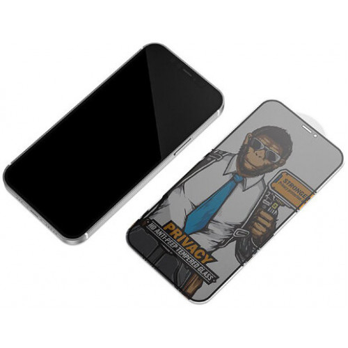 Защитное стекло 3D IPhone 12 mini (Анти-Шпион) Corning Gorilla Glass Blueo