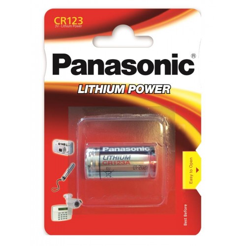 Батарейка Panasonic CR 123 BLI 1 LITHIUM (CR-123AL/1BP)
