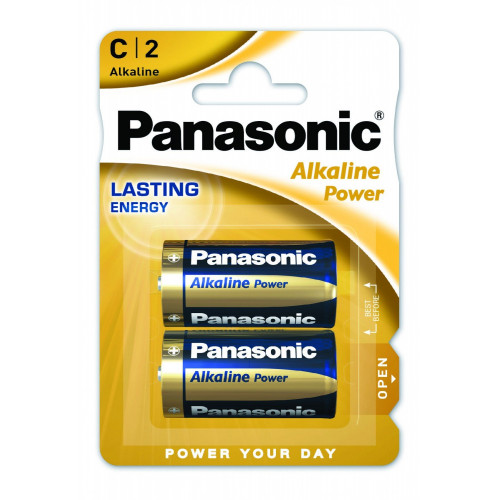 Батарейка Panasonic ALKALINE POWER C BLI 2 (LR14REB/2BP)