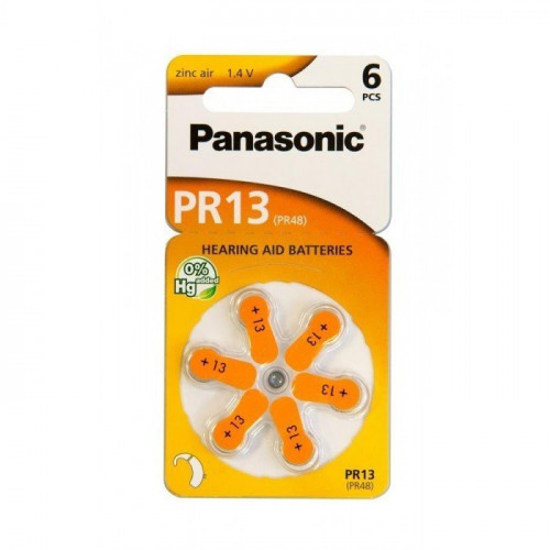 Батарейка Panasonic PR-13 BLI 6 (PR-13/6LB)