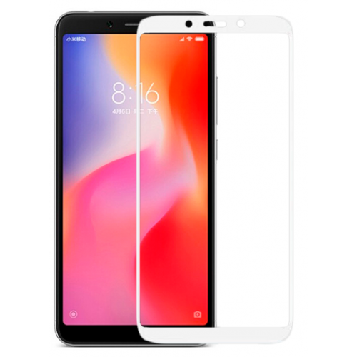 Защитное стекло 3D Xiaomi Redmi 6/6A (White)
