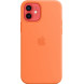 Чохол Apple Silicone Case з MagSafe Kumquat (1:1) для iPhone 12/12 Pro