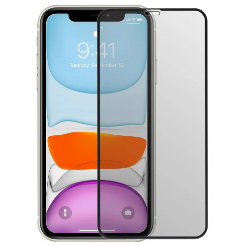 Защитное стекло 2.5D IPhone XR/11 (Black) Matte
