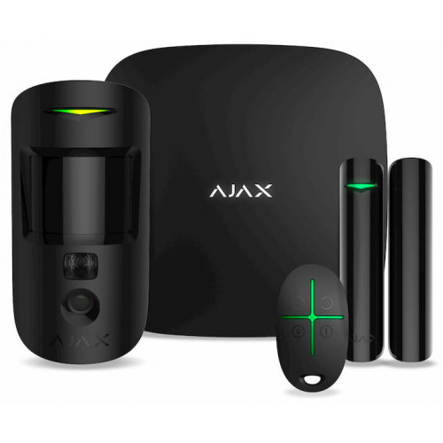Комплект охранной сигнализации Ajax StarterKit Cam Plus Black (000019876)