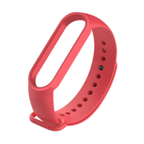 Силиконовый ремешок для Xiaomi Mi Band 5 / 6 (Красный / Camellia)