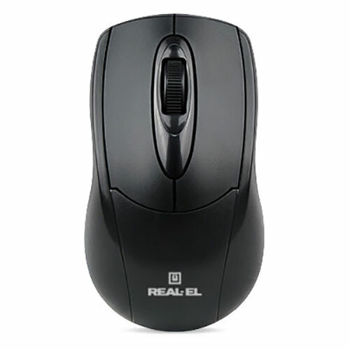 Миша REAL-EL RM-207 Black USB