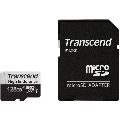 Карта памяти Transcend 128GB microSDXC C10 UHS-I U1 High Endurance (170TB)