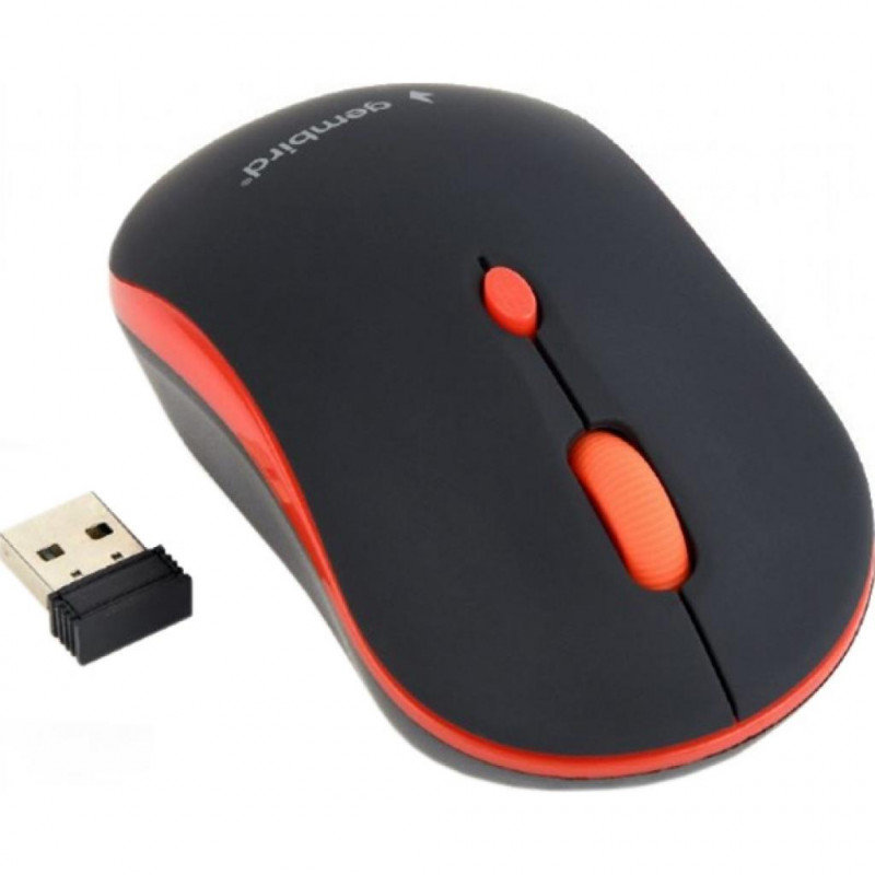Мышь беспроводная Gembird MUSW-4B-03-R Black/Red