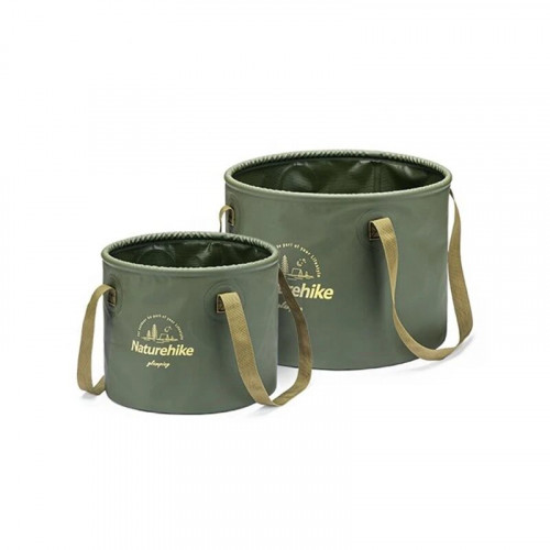 Ведро складное Naturehike Round bucket PVC 10 л Army Green NH20SJ040
