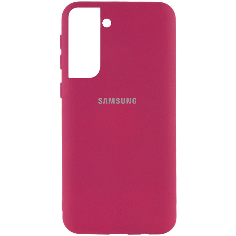 Чехол Silicone Cover My Color Full Protective Samsung Galaxy S21 Ultra (Бордовый / Marsala)