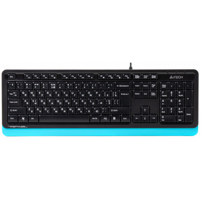 Клавиатура A4Tech FK10 Black/Blue USB