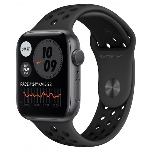 Apple Watch Nike SE GPS 44mm Space Gray Aluminum Case w. Anthracite/Black Nike Sport B. (MYYK2)