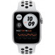 Apple Watch Nike Series 6 GPS 44mm Silver Aluminum Case w. Pure Platinum/Black Nike Sport B. (MG293)