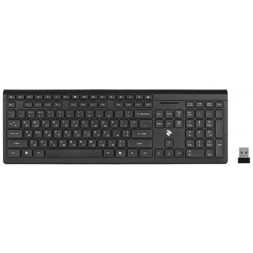 Клавиатура 2E KS210 Slim WL (2E-KS210WB) Black USB