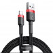 Кабель Lightning Baseus cafule Cable USB For iP 2A 3m Red + Black (CALKLF-R91)
