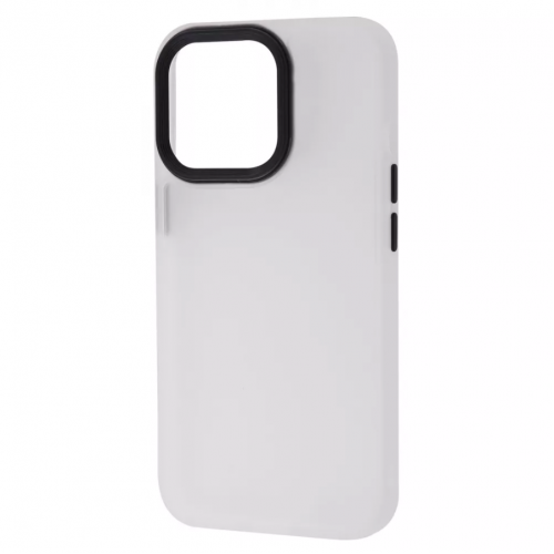 Чехол Shadow Matte Metal Buttons iPhone 13 (White)