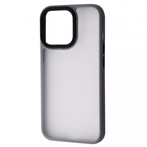 Чехол Shadow Matte Metal Buttons iPhone 13 mini (Gray)