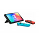 Nintendo Switch OLED with Neon Blue and Neon Red Joy-Con