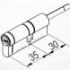 Цилиндр Salto DCE3 для замка Danalock V3 35x30 мм (DCE33530NID5)