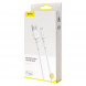 Кабель Baseus Mini White Micro USB 2.4A (1m) White (CAMSW-02)