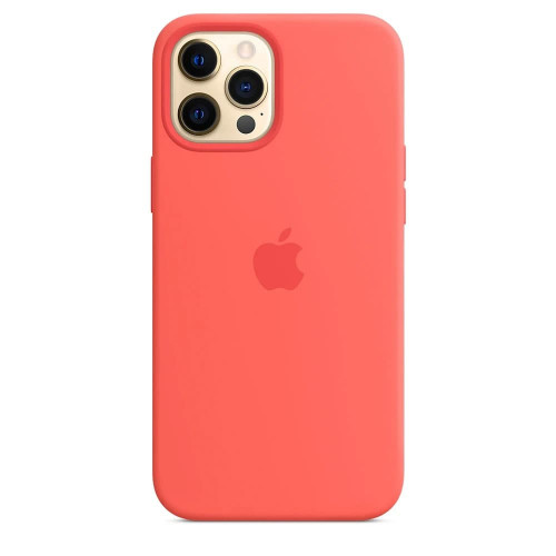 Чехол Apple Silicone Case с MagSafe Pink Citrus (1:1) для iPhone 12 Pro Max