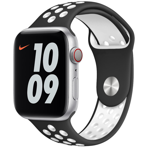 Ремінець Nike Apple Watch 38/40mm Black/White Nike Sport Band