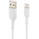 Кабель Belkin USB-A - USB-С, PVC, 2m, White