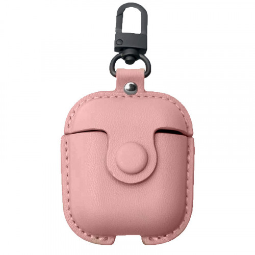 Чохол Leather bag AirPods (Рожевий)