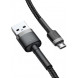 Кабель Baseus Cafule Micro USB 2.4A 1 м Gray/Black (CAMKLF - BG1)