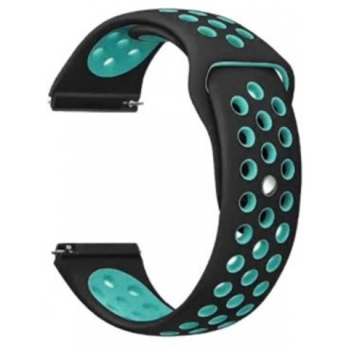 Ремешок BeCover Nike Style для Huawei Watch GT/GT 2 46mm/GT 2 Pro/GT Active/Honor Watch Magic 1/2/GS Pro/Dream Black-Blue 