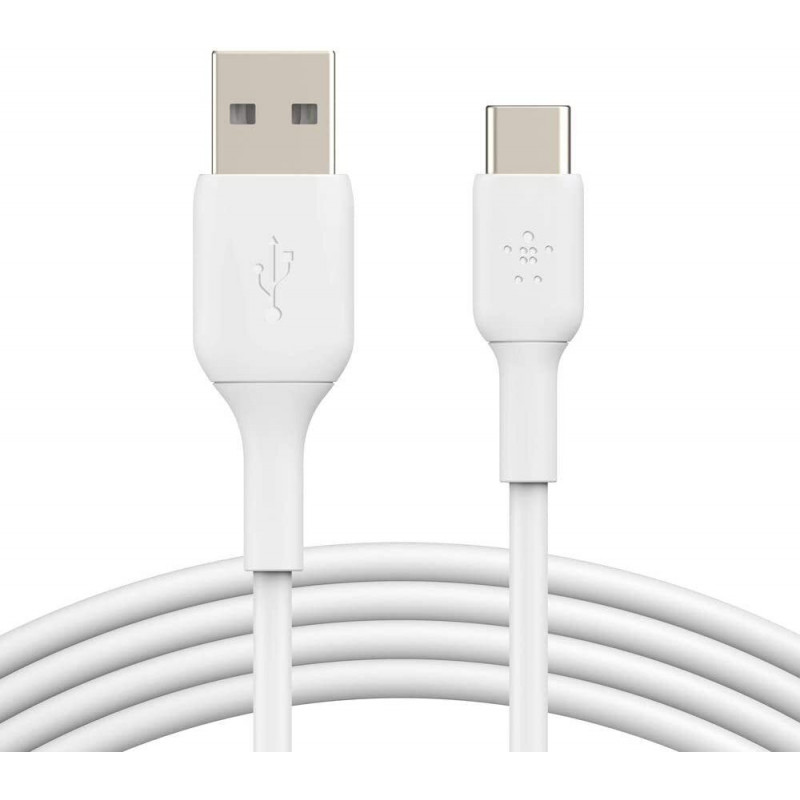 Кабель Belkin USB-A - USB-С, PVC, 2m, White