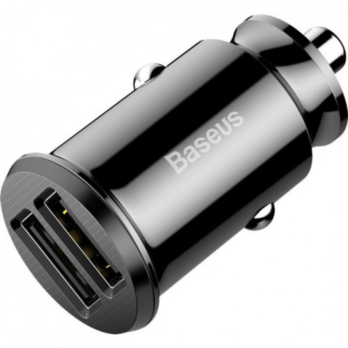 АЗУ Baseus Grain Car Charger 3.1A dual-USB Black
