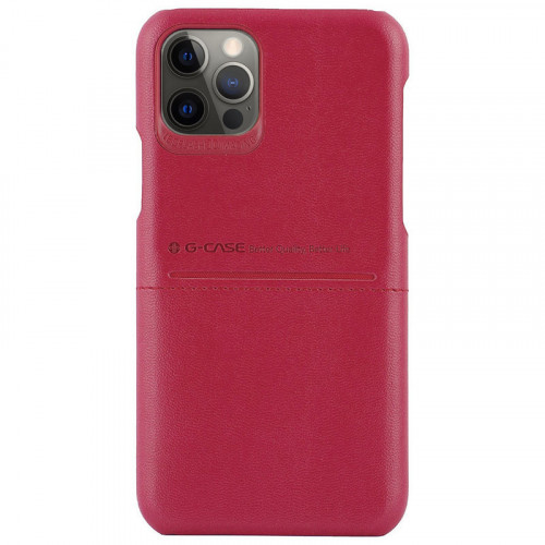 Чохол шкіряний G-Case Cardcool Series для Apple iPhone 12 Pro Max (Червоний)