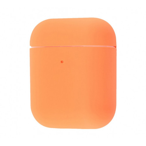 Чехол Silicone case Ultra Thin AirPods 2 Papaya