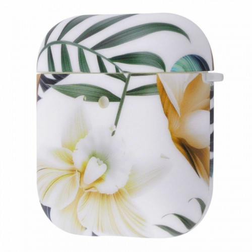 Чехол AirPods Beauty Flowers Case (White)
