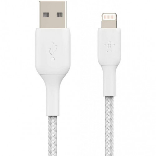Кабель Belkin USB-A - Lightning, BRAIDED, 2m, White