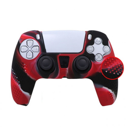 Чохол для Sony PS5 Dualsense (Red Camo)