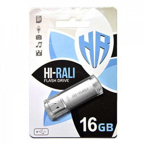 Флешка USB Hi-Rali 16GB ROCKET Series Silver (HI-16GBVCSL)