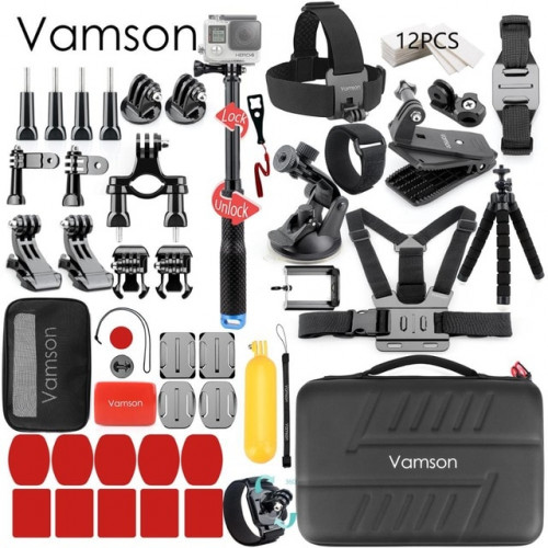Комплект аксессуаров для всех экшн-камер Vamson (VS84E)
