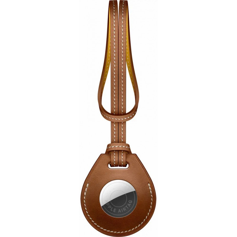 Чехол WIWU для AirTag Calfskin Bag Charm (Brown)