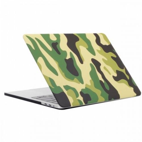 Чехол накладка для Apple MacBook Pro 13 (Камуфляж зеленый)