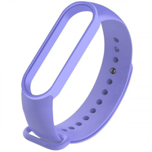 Силиконовый ремешок для Xiaomi Mi Band 5 / 6 (Сиреневый / Elegant Purple)