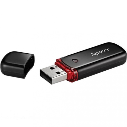 Флешка Apacer 64 GB AH333 Black USB 2.0 (AP64GAH333B - 1)