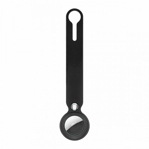 Брелок с кольцом Apple для AirTag Silicone Loop Black (1:1)