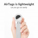 Брелок с кольцом Apple для AirTag Silicone Loop White (1:1)